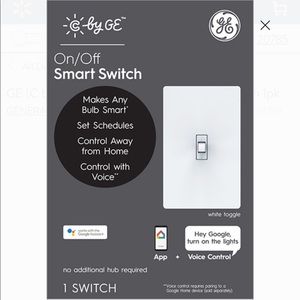GE (C by GE) Smart Wall On/Off Toggle Switch 1pk